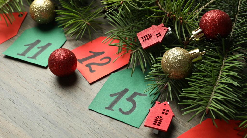 prosta, naturalna wersja kalendarza adwentowego